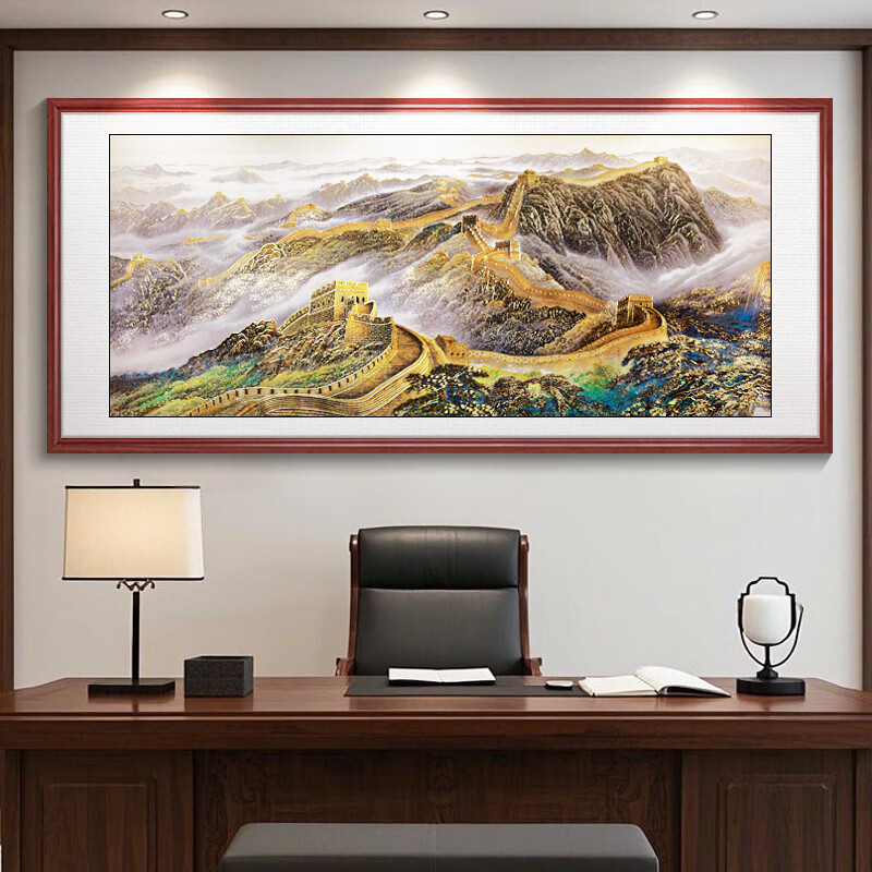 ������˿���ﳤ���¿��һ�ɽˮ����ɽͼ����װ�λ��칫���鷿���ұڻ� VF101���ﳤ��  �������� ��185cm*��85cm