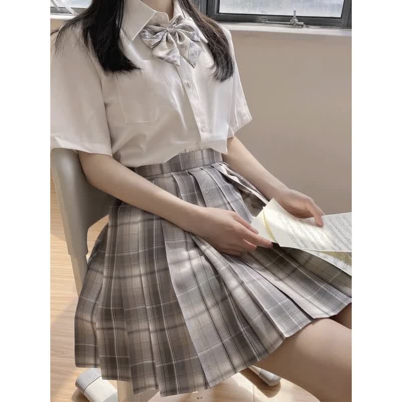 Ԫ��JK�Ʒ���������ȹ��װԭ�����������������������ѧԺ��������װ �׻ʺ�ȹ+��ɫ����+���+��ȫ��+ S