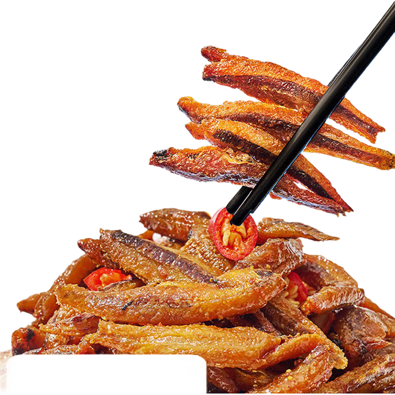 来伊份肉类办公室解馋零食 小鱼仔（香辣味）48g 3.25元