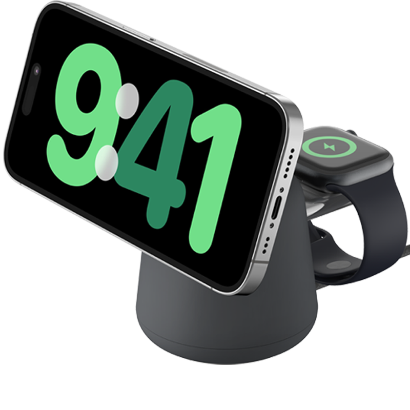 ������BELKIN��ƻ�����߳���� Qi2��֤ �������֧�� ƻ��15W�ֻ�iPhone����ֱ�Watch��� ����һ ľ̿ɫ