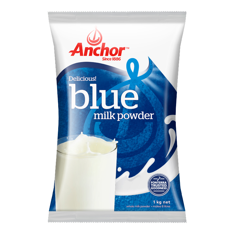 安佳（Anchor） 新西兰原装进口 青少年中老年奶粉 成人全脂奶粉 调制乳粉  可冷水冲泡 1KG袋装