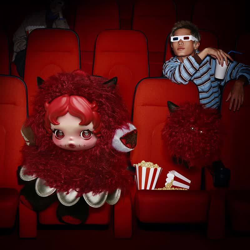 POPMART�������ئ�SKULLPANDA���߾糡ϵ��ë�޹��йҼ������������1����֧�������������˻�