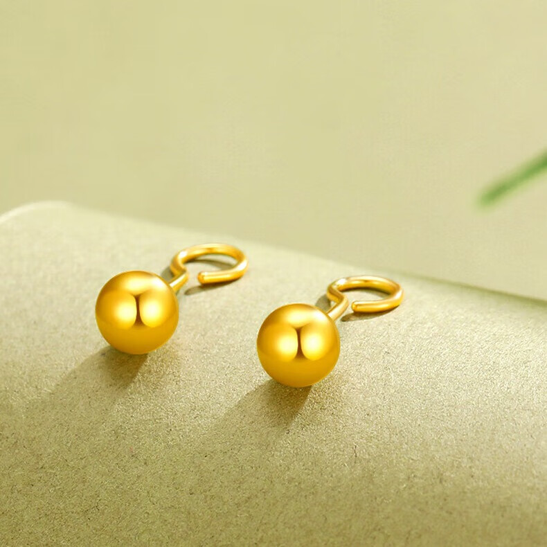 �й��ƽ�CHINA GOLD���ƽ����Ů���Բ�����С�𶹶���520���˽�������Ů�������� �����ٴԼ3mmԲ�����һ��Լ0.3g