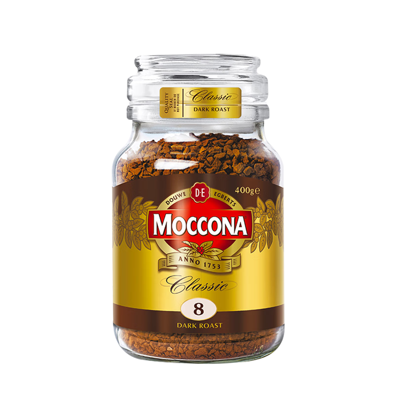 Ħ���ɣ�Moccona�����ɺڿ������ܿ������400g�決������0֬ȼ8�ź���ԭװ���ڳ�ֵ����ֵ�ڻ�װ��8����Ⱥ���400g 143Ԫ