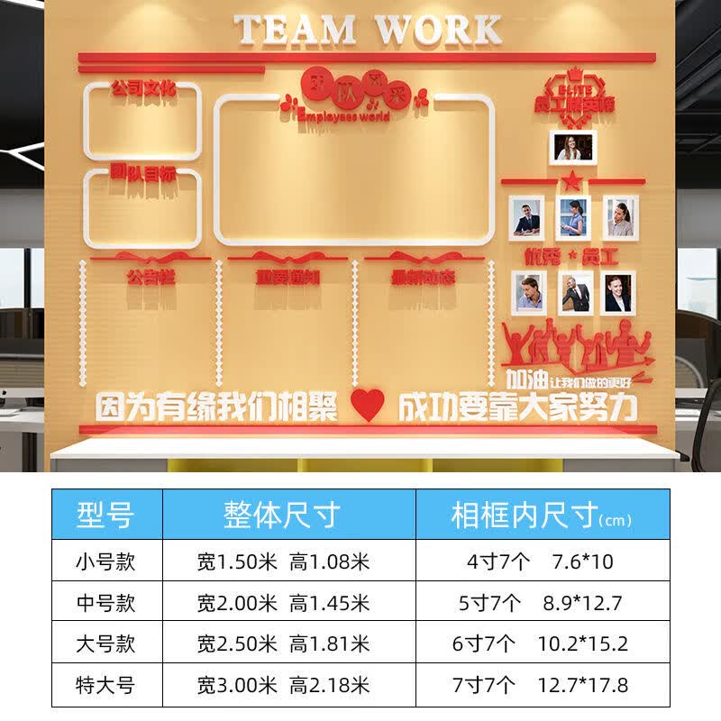 ��ɭ�乫�����Ŷӷ��չʾ�Ļ�ǽԱ����Ƭǽ��˾��ҵ�칫��ǽ��װ 1695���+�� ��