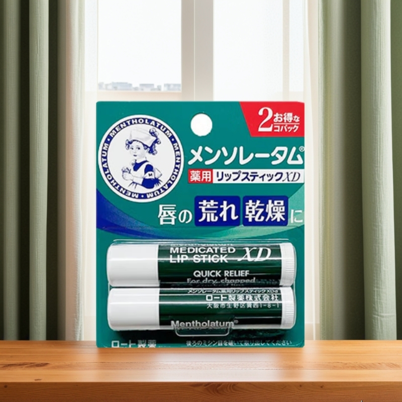 �����׶أ�Mentholatum���󴽸��޻������󴽸���Ůʿ����ʪ��������Ƥ��ɫ����ζ�ձ� ����4g*2֧ 13.33Ԫ