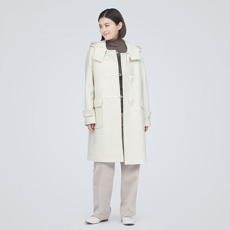 ��ӡ��Ʒ MUJI Ůʽ��ë��ţ�ǿ۴��� ������ñë������ �װ�ɫ M (160/84A) 345Ԫ