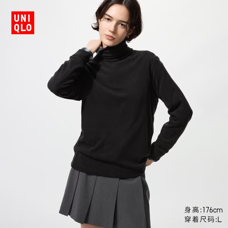 ���¿�ŮװHEATTECHҡ������������ͷ��/����25�ﶬ�¿�479608 09 ��ɫ L /160/88A    79Ԫ