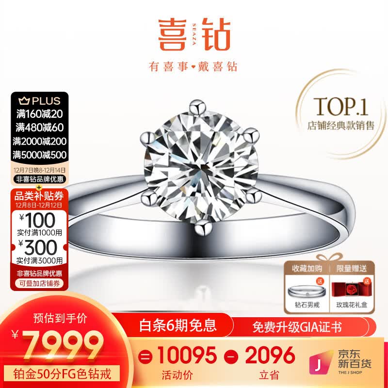 ϲ견ŮצʯָָŮ GIA˫֤50FɫVS1 3EX N 9498.3Ԫ