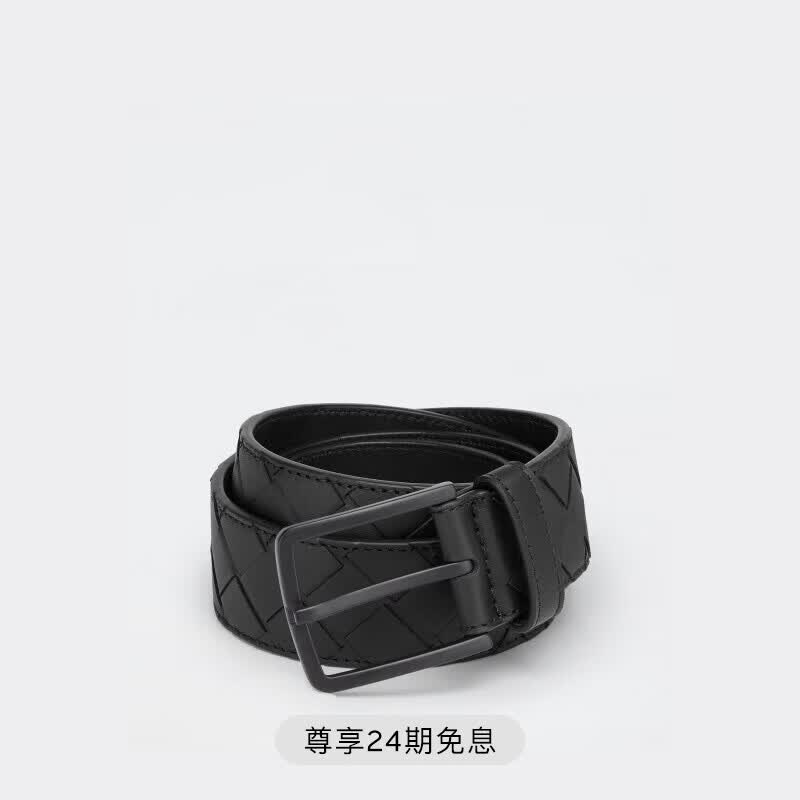 BOTTEGA VENETA�������ʿ��֯����Ƥ��BV����3.5CM ��ɫ�ڿ� 90(��װ����32) 5300Ԫ