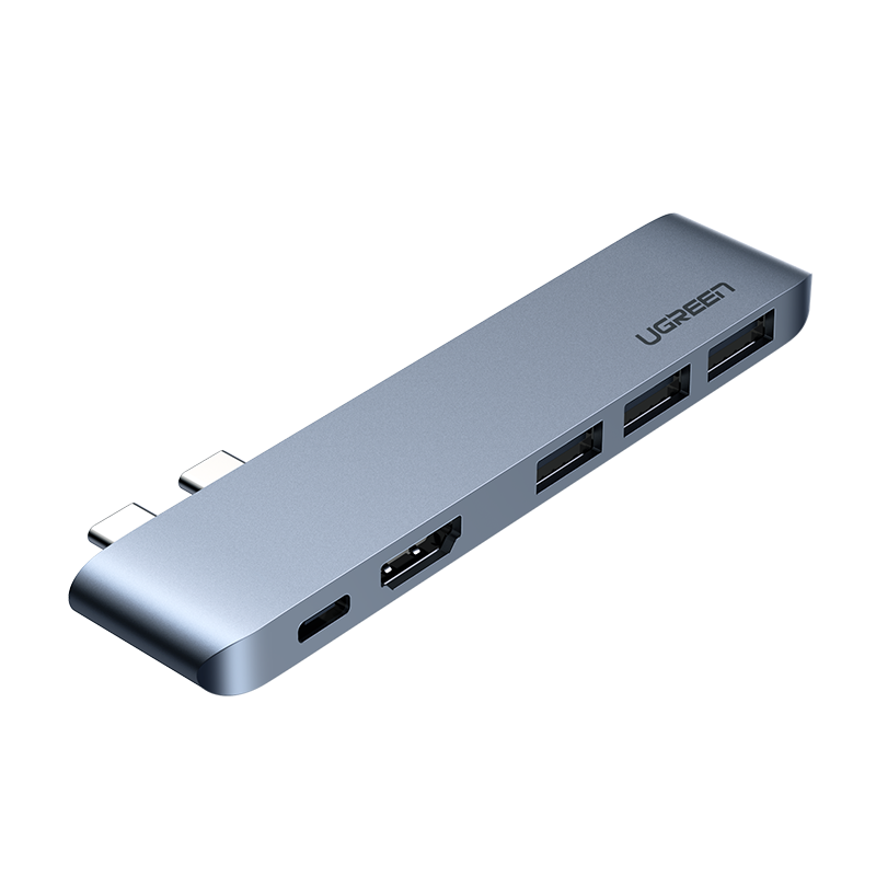 绿联Type-C扩展坞通用M1苹果MacBookPro/Air电脑笔记本转换器配件雷电3拓展USB转HDMI转接头4K投屏3.0分线器