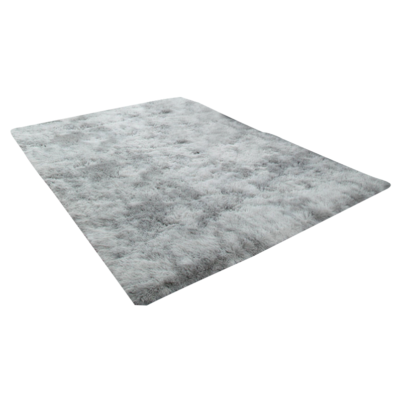 北极绒 地毯 卧室北欧垫子加厚长毛绒床边毯地毯客厅茶几毯爬行垫 渐变灰色 70*160cm