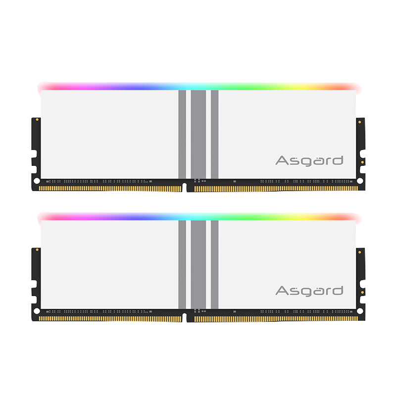 阿斯加特（Asgard）16GB(8Gx2)套装 DDR4 3200 台式机内存条 女武神系列-炫酷白甲RGB灯条