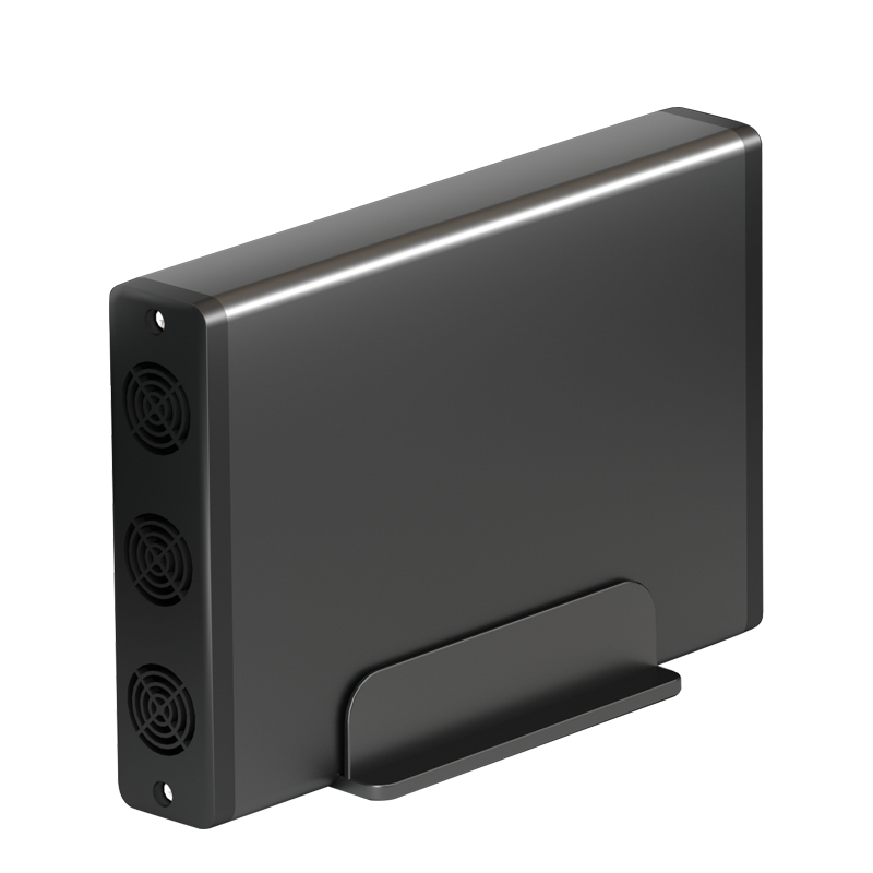 联想3.5英寸移动硬盘盒USB3.0 SATA串口笔记本台式机外置固态机械ssd硬盘 USB转方口3.0
