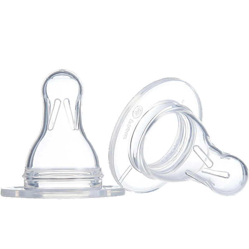 美德乐（Medela）乳盾奶嘴M号硅胶奶嘴中流量吸乳配件 2只装（适用标准口径）