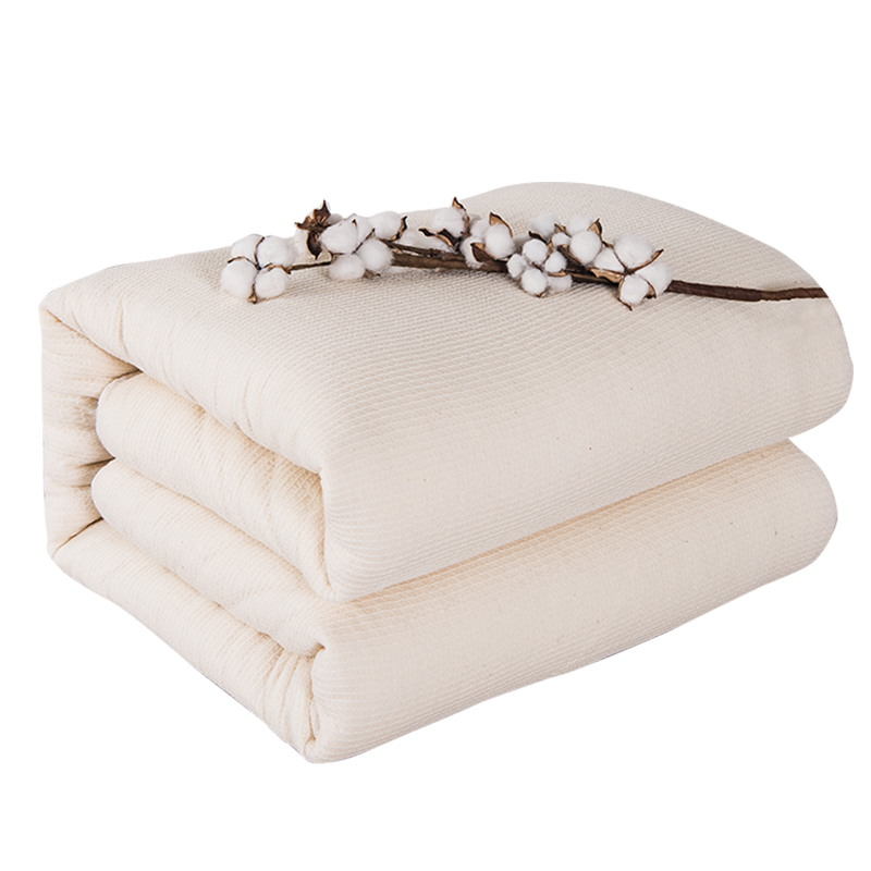 南极人NanJiren 100%新疆长绒棉花被 被子加厚棉被盖被单人秋冬被芯冬季被褥棉花胎棉絮 150*200cm 4斤