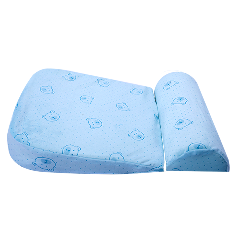 枕工坊婴儿斜坡奶垫0-1岁新生儿枕宝宝喂奶哺乳枕头床垫 小懒熊乔克+托臀柱