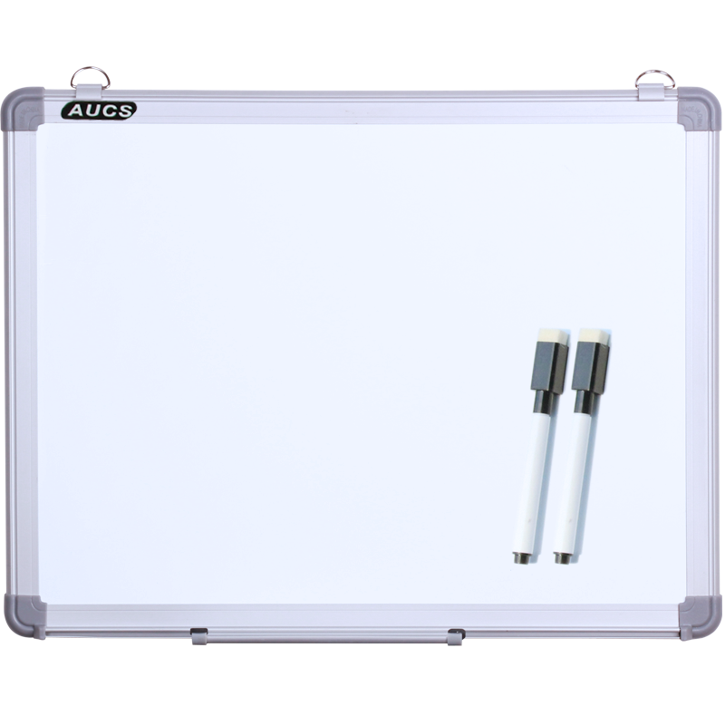 AUCS 30*45cm 白板写字板 磁性办公教学家用会议挂式小白板黑板 J3045L