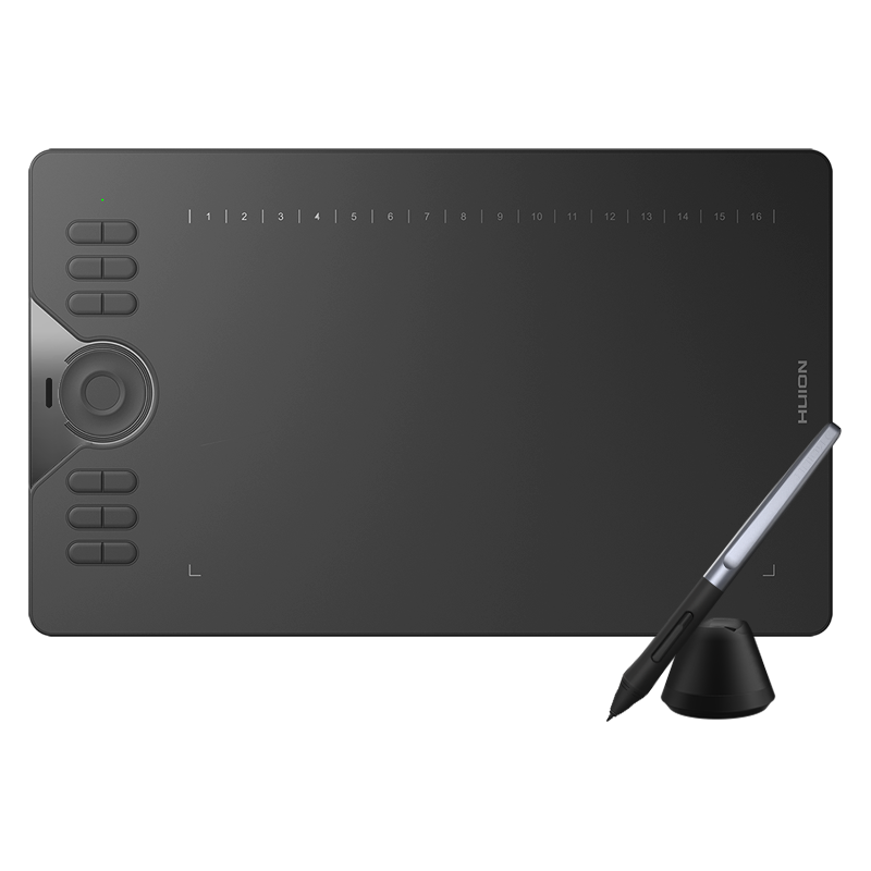 绘王（HUION）HC16数位板可连接手机手绘板 无源数位板 电脑绘图板电子绘画板智能网课手写板