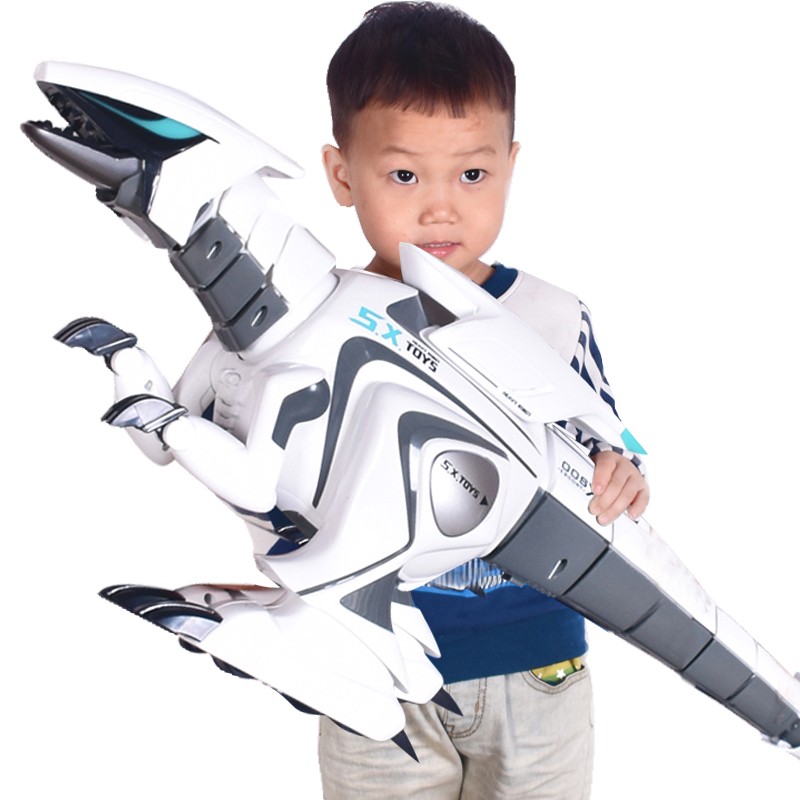【可编程超大号】电动遥控恐龙玩具儿童智能仿真霸王龙跳舞大号机器人儿童玩具男孩套装