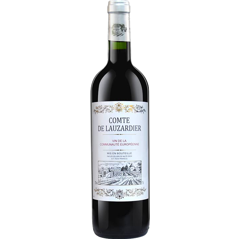 法国进口红酒 罗塞德公爵 COMTE DE LAUZARDIER  梅洛干红葡萄酒 单瓶750ml