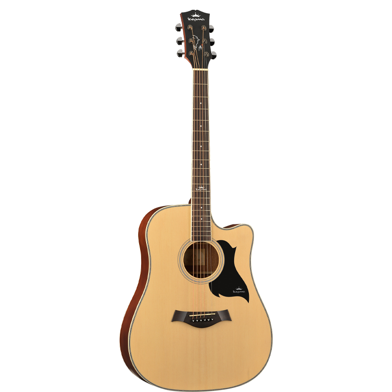 卡马D1C A1C吉他kepma旗舰款民谣吉他初学者男女电箱40-41寸木吉他卡玛EDC EAC乐器 经典款【D1C - 原木色】（41英寸）