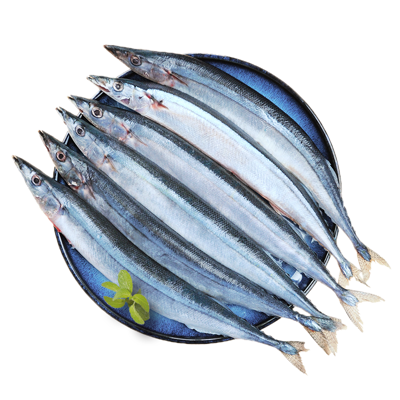 核酸已检测 纯色本味 冷冻精品秋刀鱼 烧烤 1kg/袋 生鲜 食材 海鲜水产