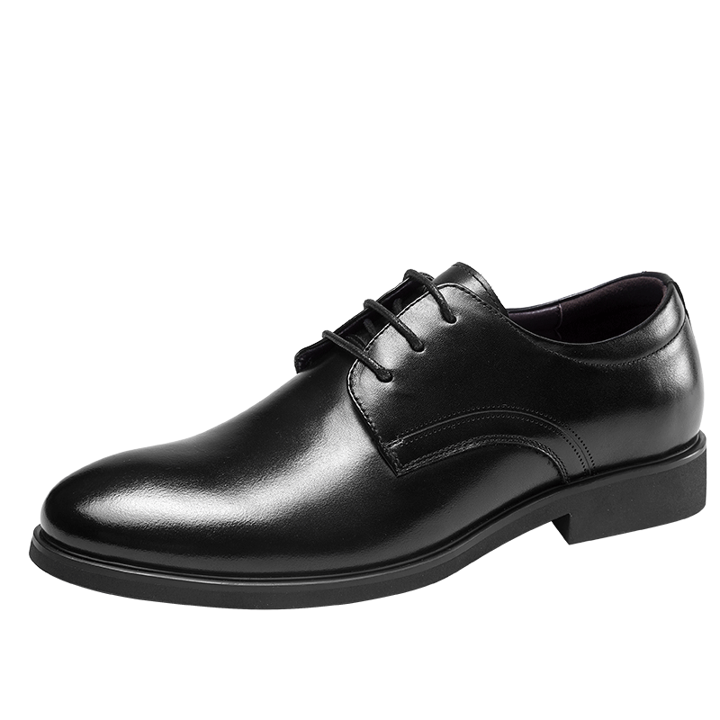 奥康（Aokang）男士商务正装低帮系带皮鞋183210108/193211105黑色42码