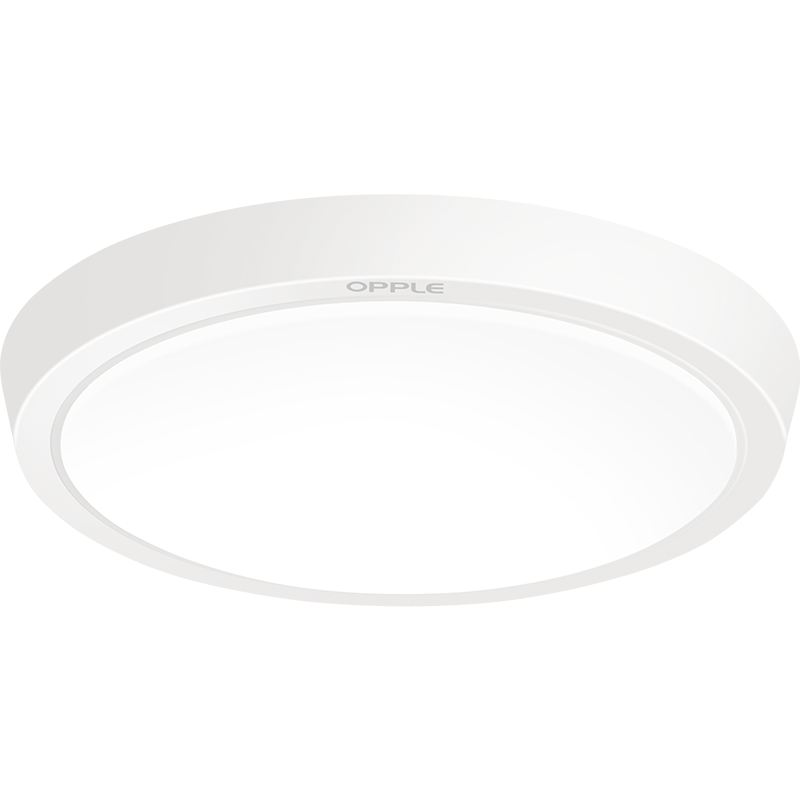 欧普照明（OPPLE）LED吸顶灯具 厨房卫生间阳台过道厨卫灯圆形磨砂灯罩 18瓦白光