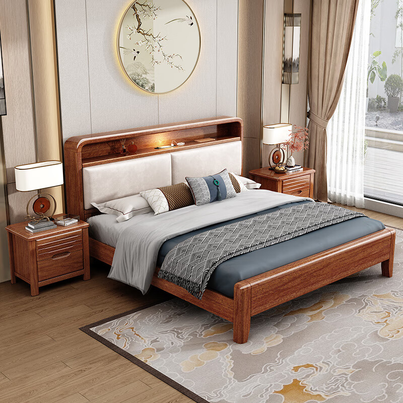 Сľ�ѣ�XIAOMUWO��ʵľ���ִ���ʽʵľ��˫�˴������͵��˴���������Լľ�����Դ� �� ֧�ܽṹ 1500*2000ʵľ����������ɫ��