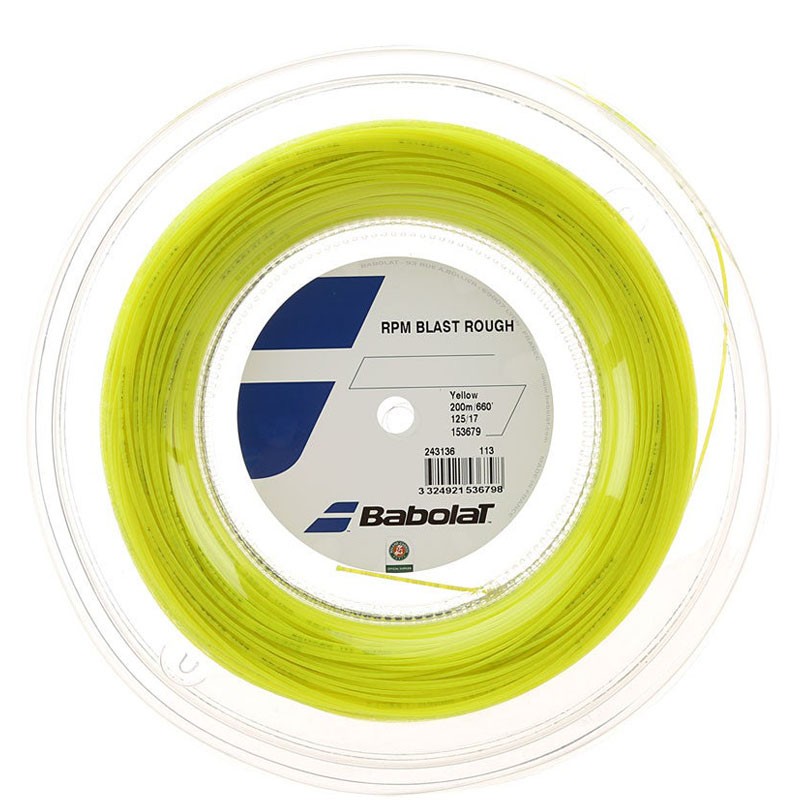 百宝力Babolat  RPM BLAST ROUGH/Team网球线 八角聚酯硬线纳达尔 单条rpm rough 黄色