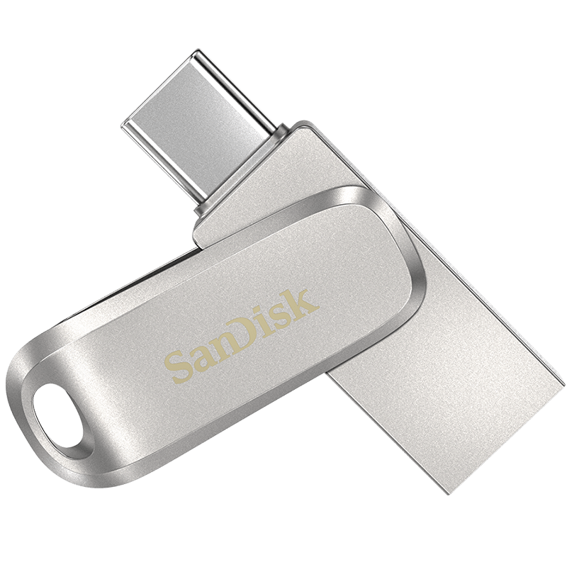 闪迪（SanDisk）128GB Type-C USB3.1 手机U盘 DDC4至尊高速酷锃 读速150MB/s 全金属旋转双接口 手机电脑用