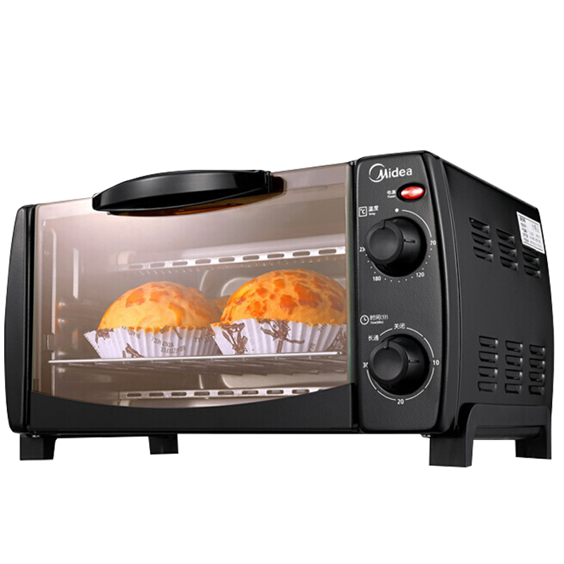 美的（Midea）家用多功能迷你小烤箱 10升家用容量 双层烤位T1-L108B