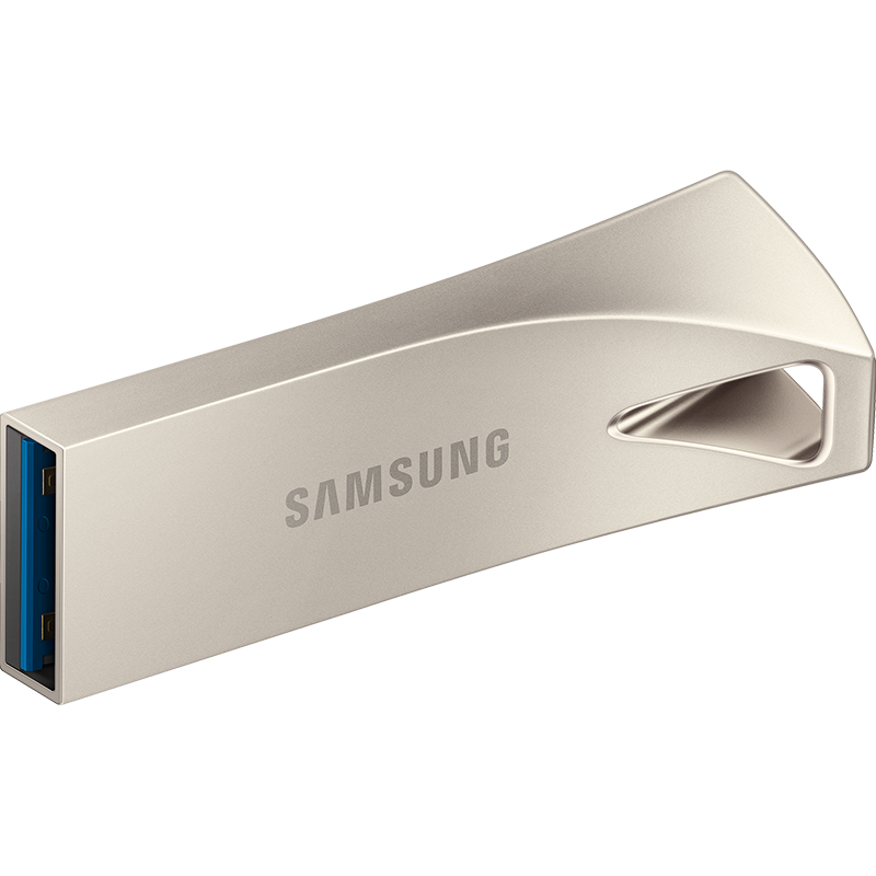 三星（SAMSUNG）64GB USB3.1 U盘 BAR升级版+香槟银 金属优盘 高速便携 学生办公 读速300MB/s（Gen 1）