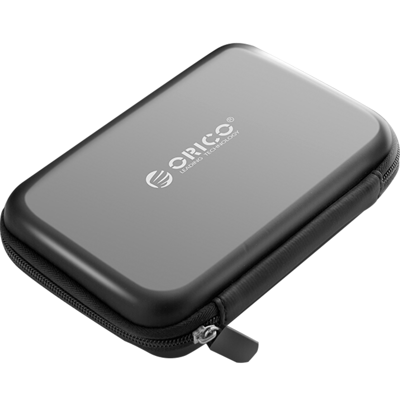 奥睿科(ORICO)移动硬盘包2.5英寸多功能数码配件收纳盒 便携式数据线U盘耳机保护套黑色PHB