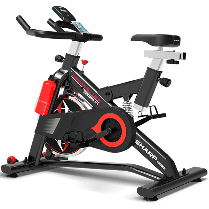 汉臣HARISON动感单车家用智能健身车 室内自行车运动健身器材 SHARP X1