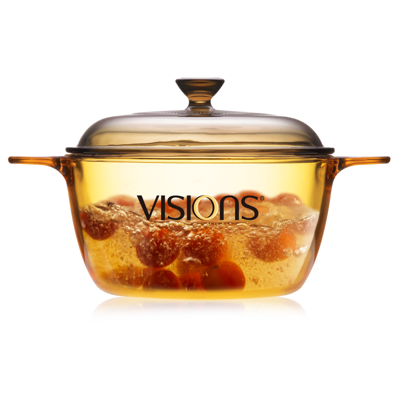 康宁VISIONS 1.5L晶彩透明玻璃汤锅VS-15 1/2CN