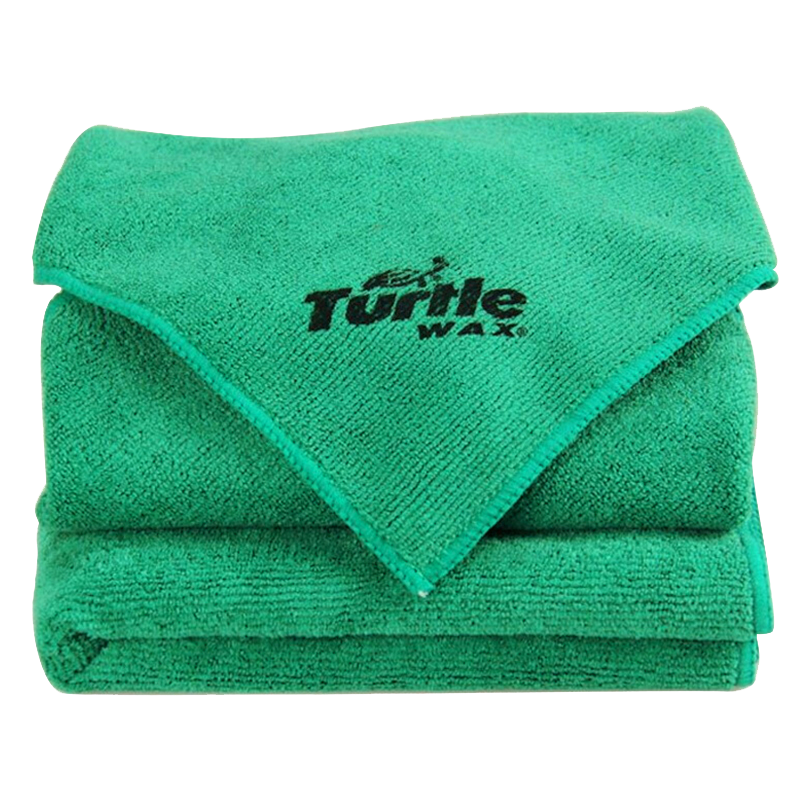 龟牌(Turtle Wax) 洗车毛巾 擦车布专用加厚不留痕清洁抹布玻璃一套擦全车汽车用品 40*40 (3条装)  TW-195*3
