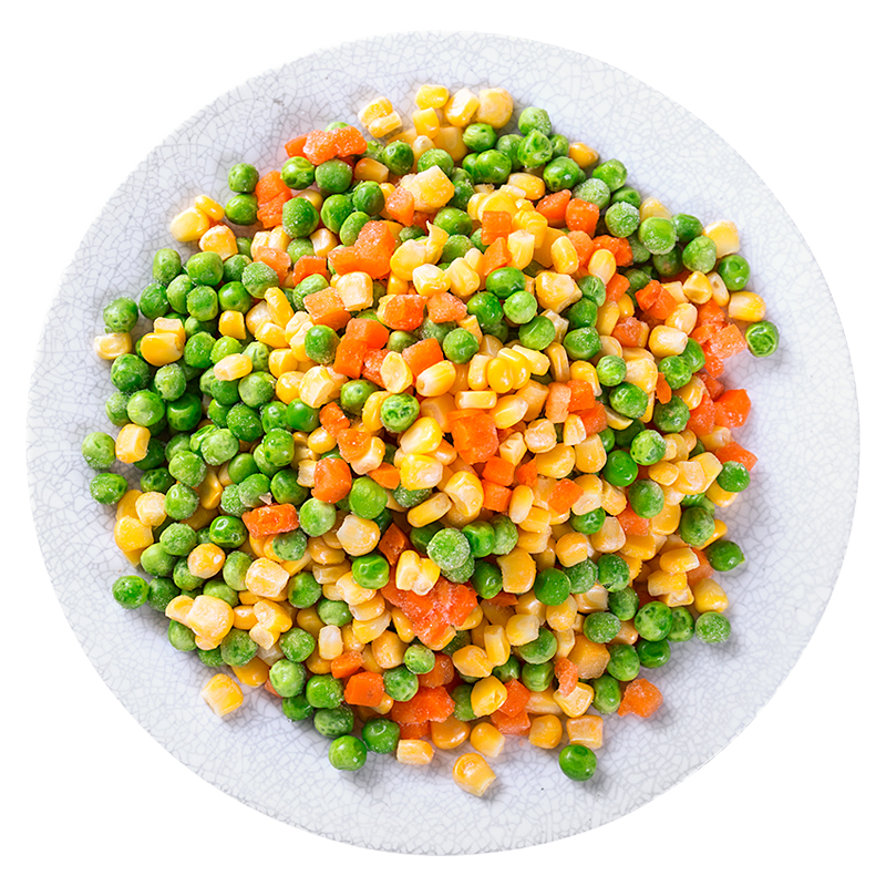 浦之灵 欧式杂菜900g/袋 轻食沙拉 甜青豆玉米粒 冷冻蔬菜