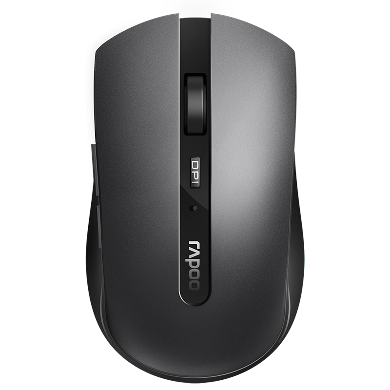 雷柏（Rapoo） 7200M 无线鼠标 蓝牙鼠标 办公鼠标 轻音鼠标 笔记本鼠标 无线2.4G/蓝牙3.0/蓝牙4.0三模 灰色