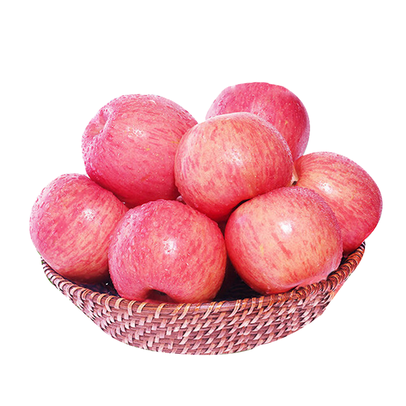 洛川苹果 陕西红富士苹果水果  24个85mm果径 约7kg 新鲜水果礼盒 新鲜时令水果 24枚85