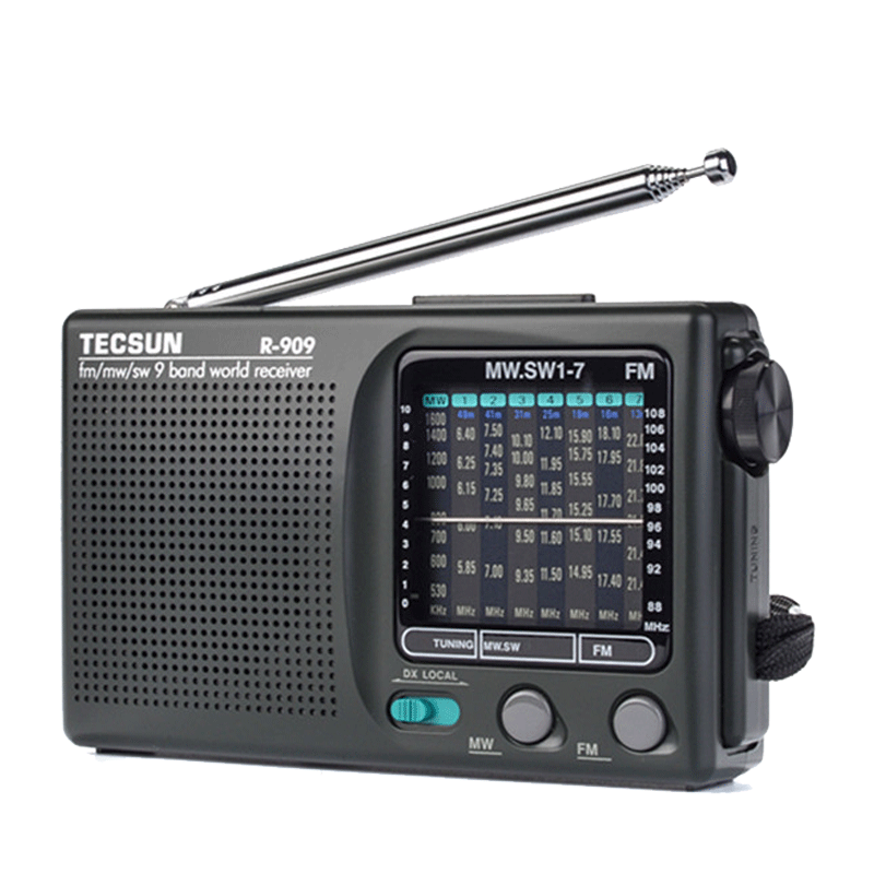 德生（Tecsun）R-909 收音机 音响 老年人 全波段收音机 便携式老人半导体 广播 高考考试 四六级英语听力