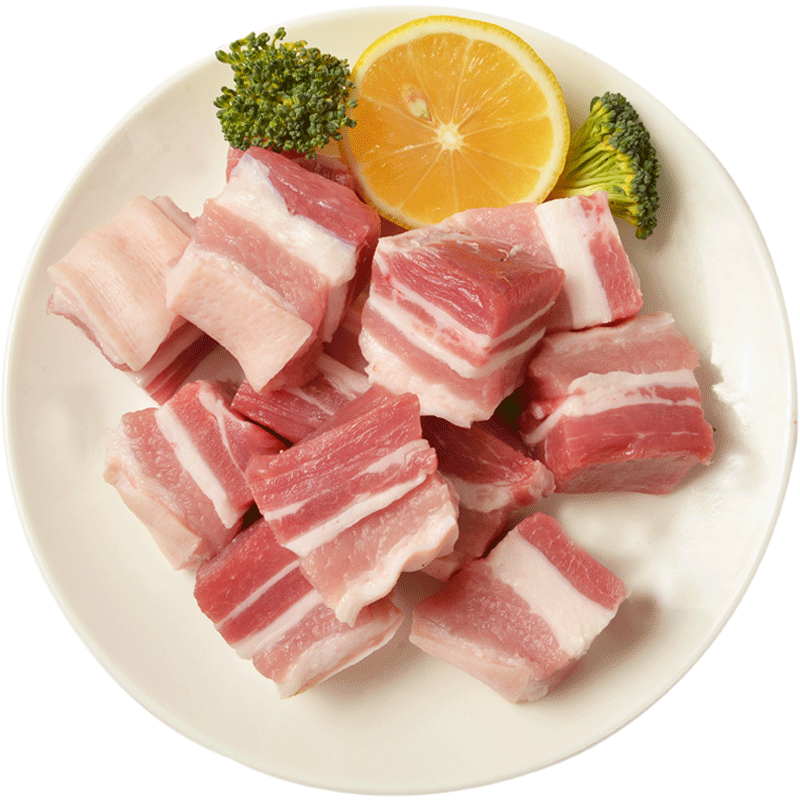金锣 国产猪五花肉块1kg 冷冻带皮五花肉 猪肉生鲜