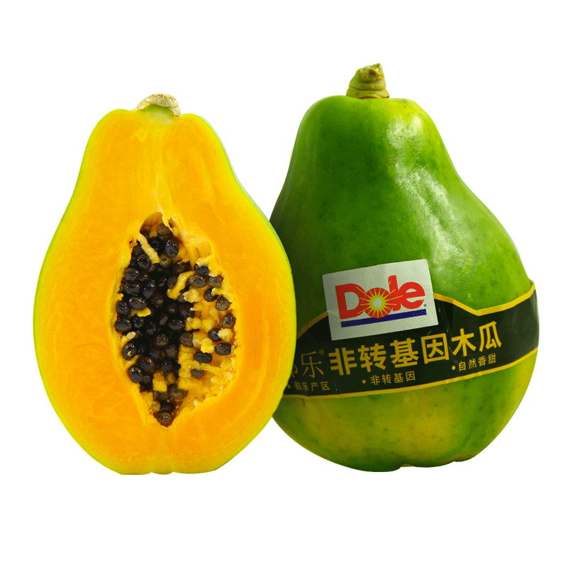 都乐Dole 菲律宾进口 非转基因木瓜2只装 单果重350g起 生鲜水果 健康轻食