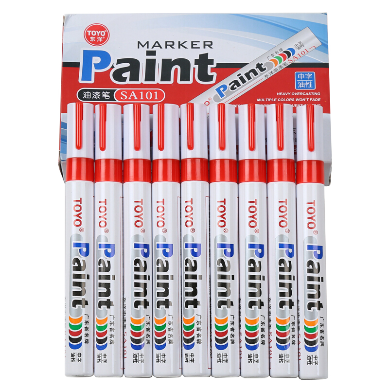 ����TOYO�������SA101�Ǻűʺڰ��������ͱ�������̥�ʲ����ɫ����ǩ���ʲ���ɫ����ʰ�ɫ(12֧װ�� 22.9Ԫ