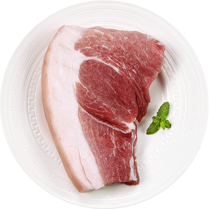 精气神 国产带膘黑猪腿肉400g 冷冻猪腿生鲜 猪肉前尖猪后腿肉混合发货 黑猪肉生鲜