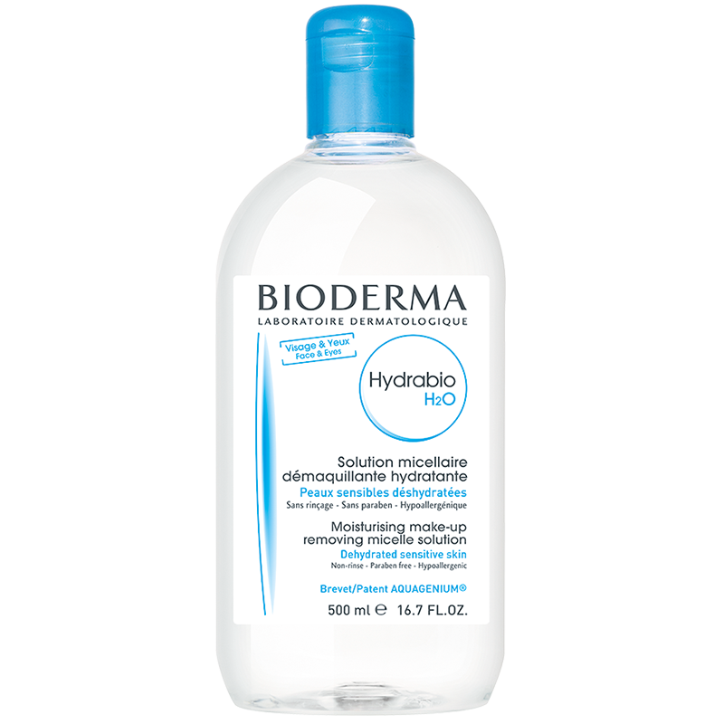 贝德玛（BIODERMA）卸妆水润妍水润保湿洁肤液500ml（蓝水 温和清洁 补水保湿 干皮  眼唇脸三合一  敏感肌）