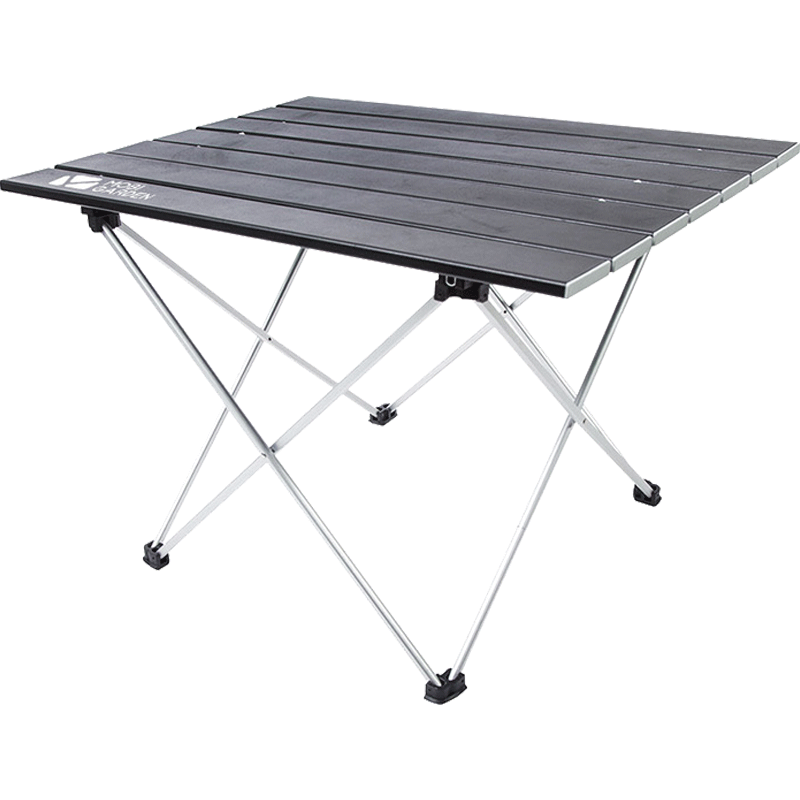 牧高笛（MOBIGARDEN） 户外铝合金桌可折叠四方桌子折叠餐桌便携简易四方桌 NXLQI65002 黑色