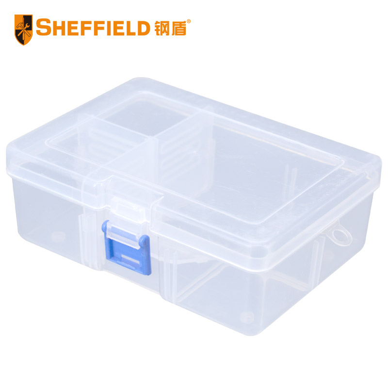 钢盾  SHEFFIELD S024015 塑料零件盒300X200X62mm 收纳盒分格物料螺丝配件电子元件盒 整理箱工具盒