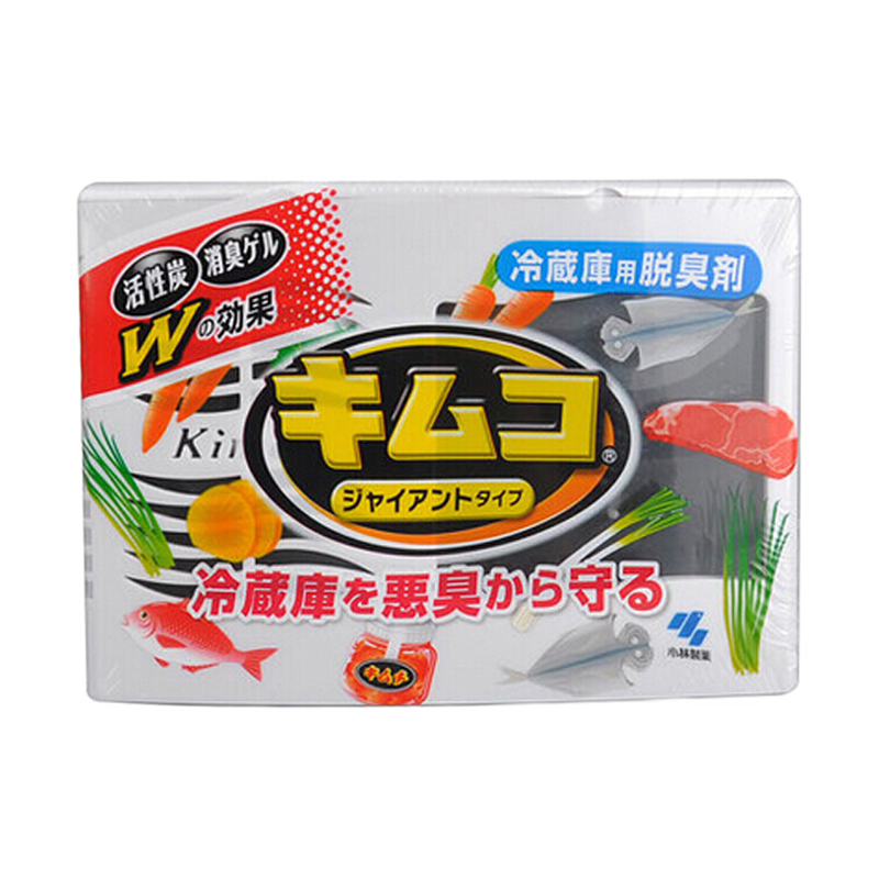 小林制药（KOBAYASHI）冰箱除味剂日本原装进口冰箱去味剂活性炭除味脱臭消臭盒除臭剂（冷藏室用)113g/盒